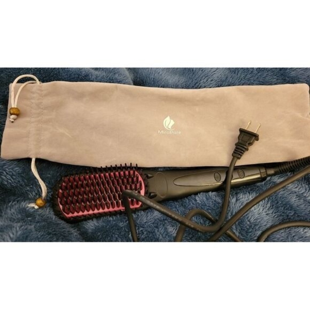 Miropure hair straightener brush Model s-102